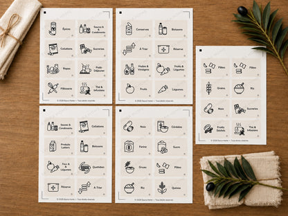 Étiquettes et pictogrammes Epura Cuisine - kit complet français
