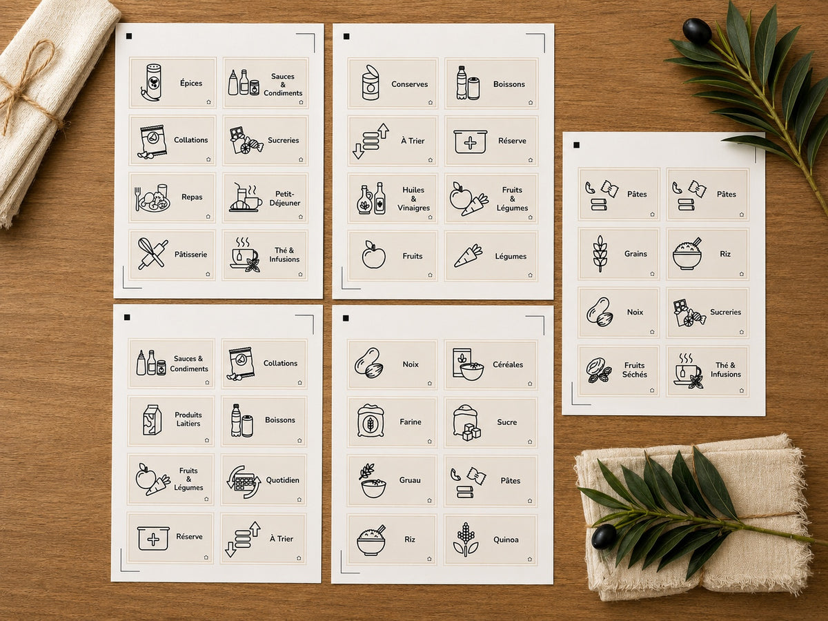 Étiquettes et pictogrammes Epura Cuisine