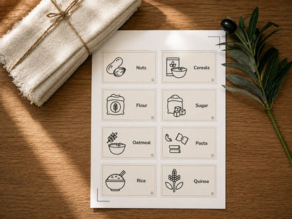 Étiquettes et pictogrammes Epura Home en anglais
