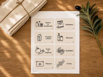 Étiquettes et pictogrammes Epura pour la Zone Frigo - français